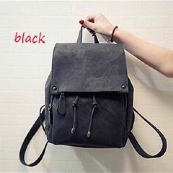 Handbags - Black, Light Marble Mini Backpack
